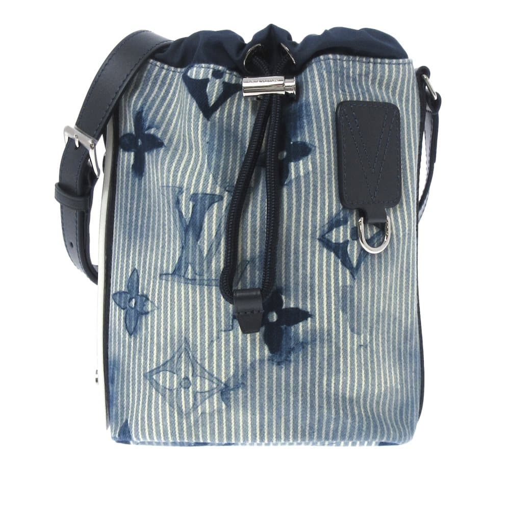 Pre-owned Louis Vuitton Sac Marin BB Blue