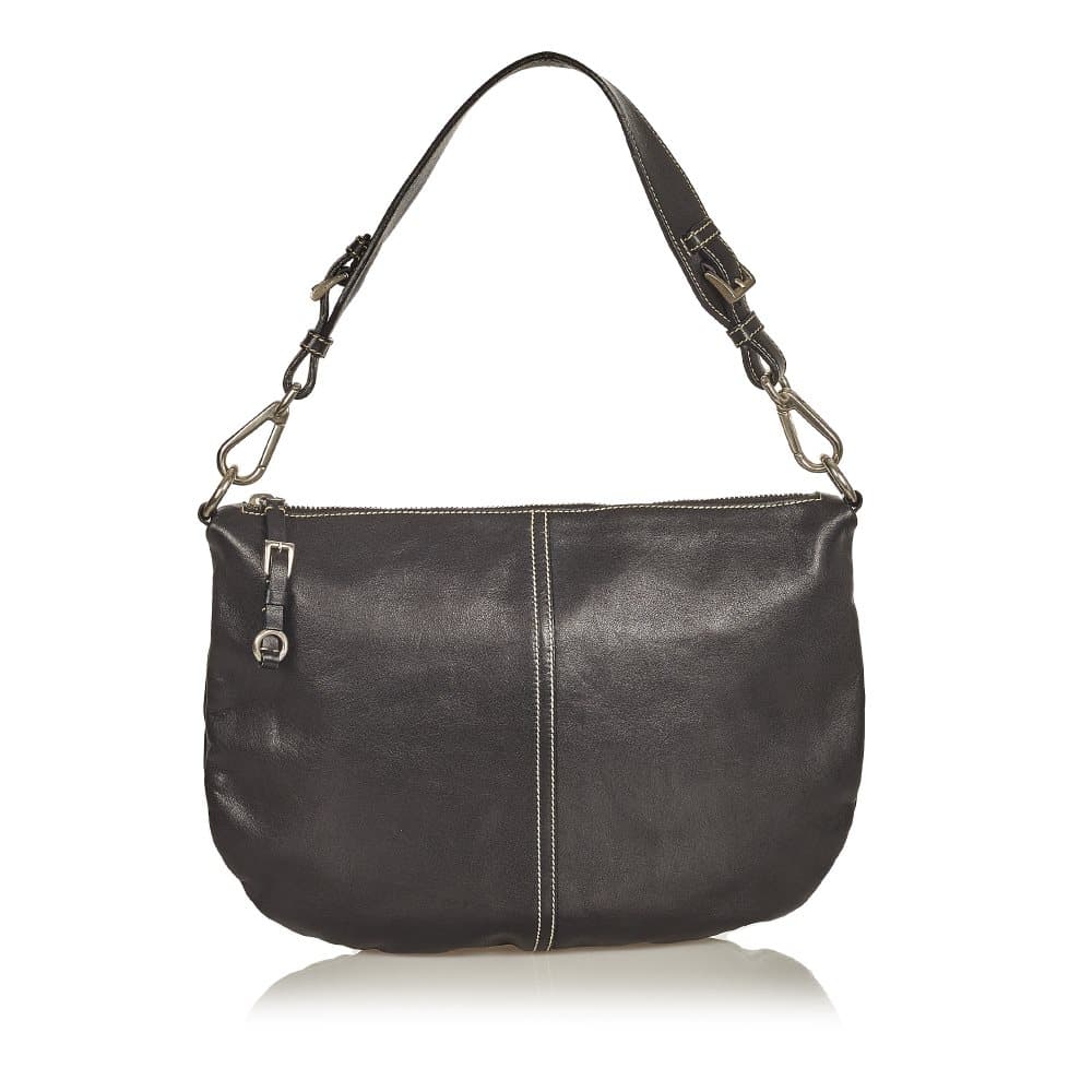 Pre-owned Prada Leather Hobo Bag Black