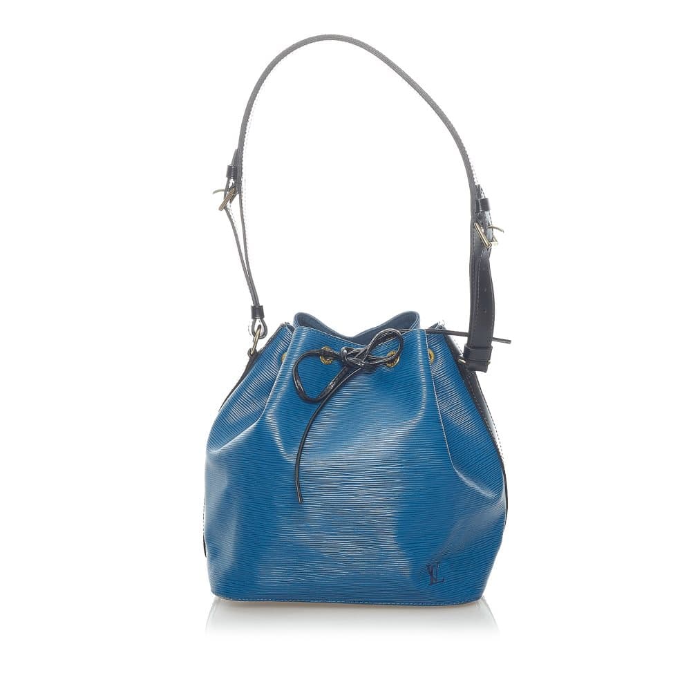 Pre-owned Louis Vuitton Epi Petit Bicolor Noe Blue