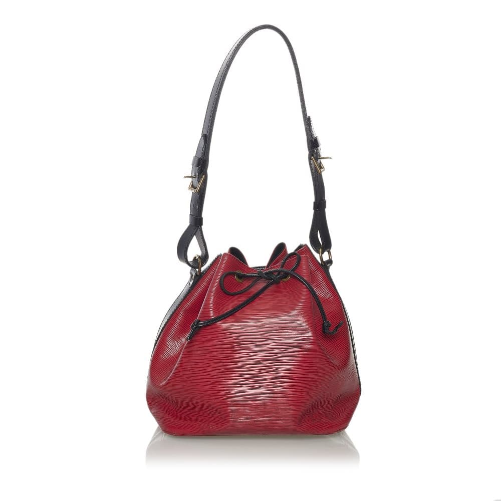 Pre-owned Louis Vuitton Epi Petit Bicolor Noe Red