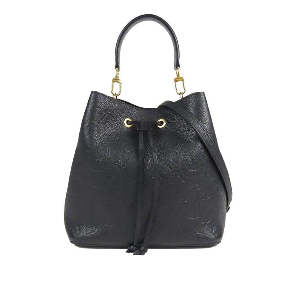 Pre-owned Louis Vuitton Monogram Empreinte NeoNoe Black