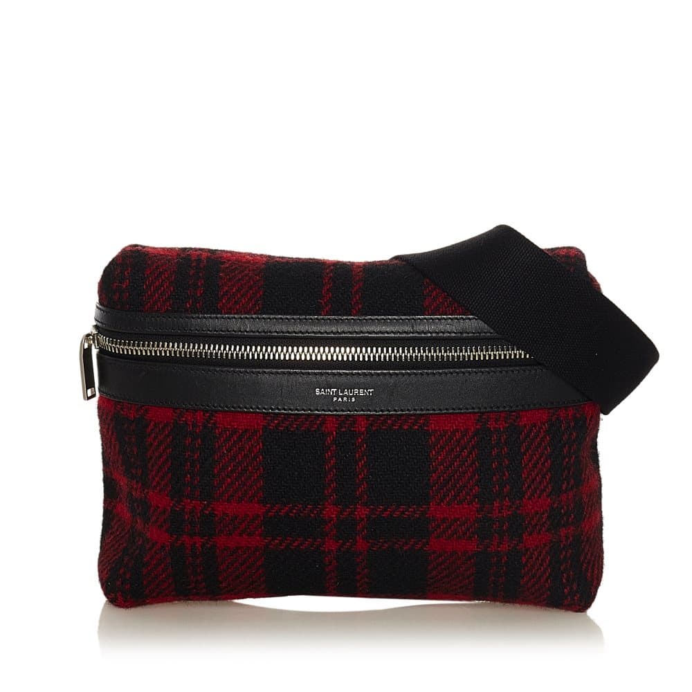 Pre-owned Saint Laurent Wool Belt Bag Red