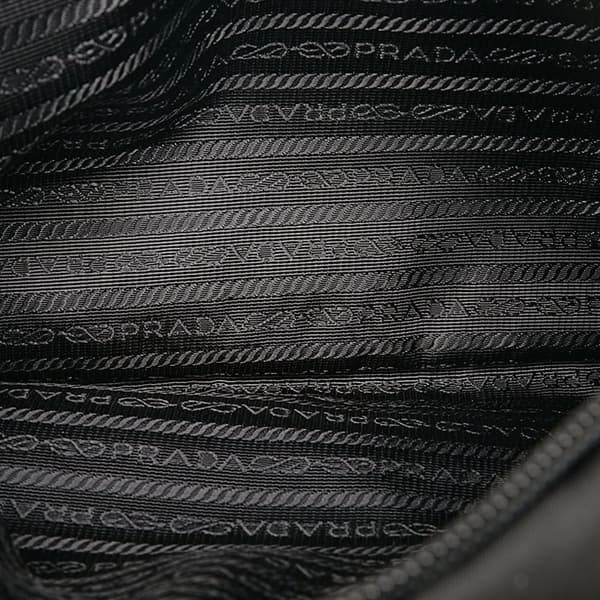 Pre-owned Prada Tessuto Camouflage Belt Bag Black