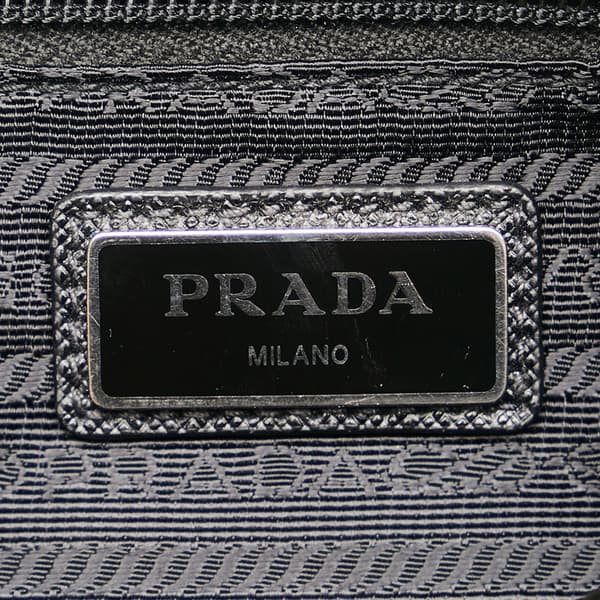 Pre-owned Prada Tessuto Camouflage Belt Bag Black