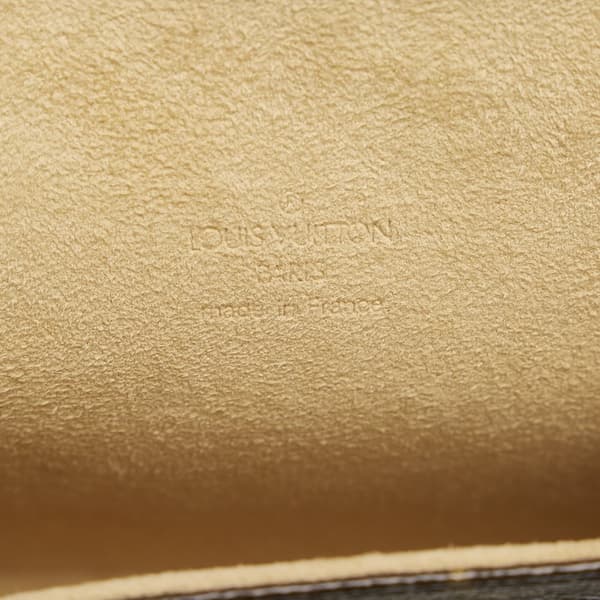 Pre-owned Louis Vuitton Monogram Pochette Florentine Brown