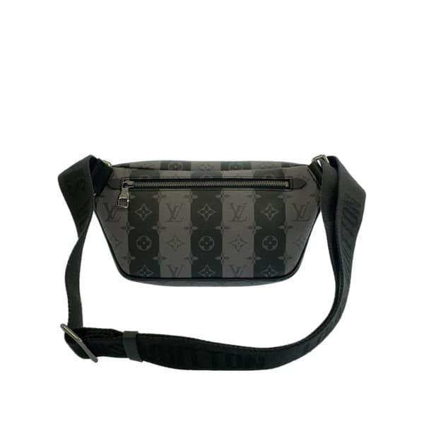 Pre-owned Louis Vuitton Monogram Eclipse Stripes Modular Sling Bag Black
