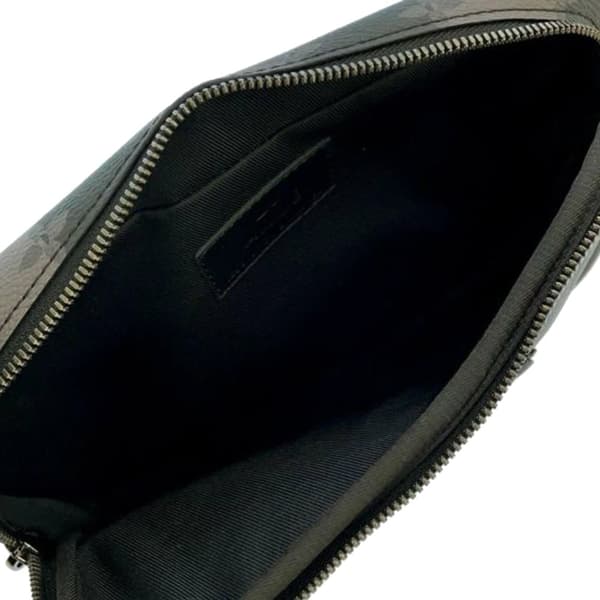 Pre-owned Louis Vuitton Monogram Eclipse Stripes Modular Sling Bag Black
