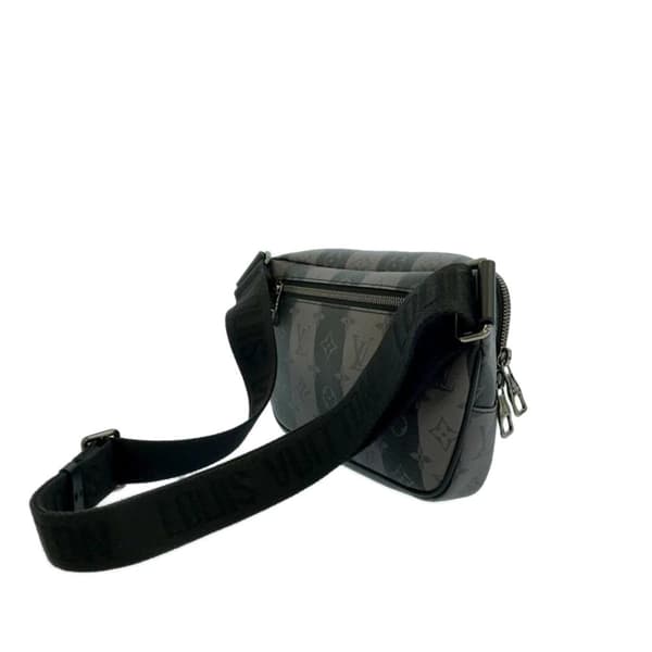 Pre-owned Louis Vuitton Monogram Eclipse Stripes Modular Sling Bag Black