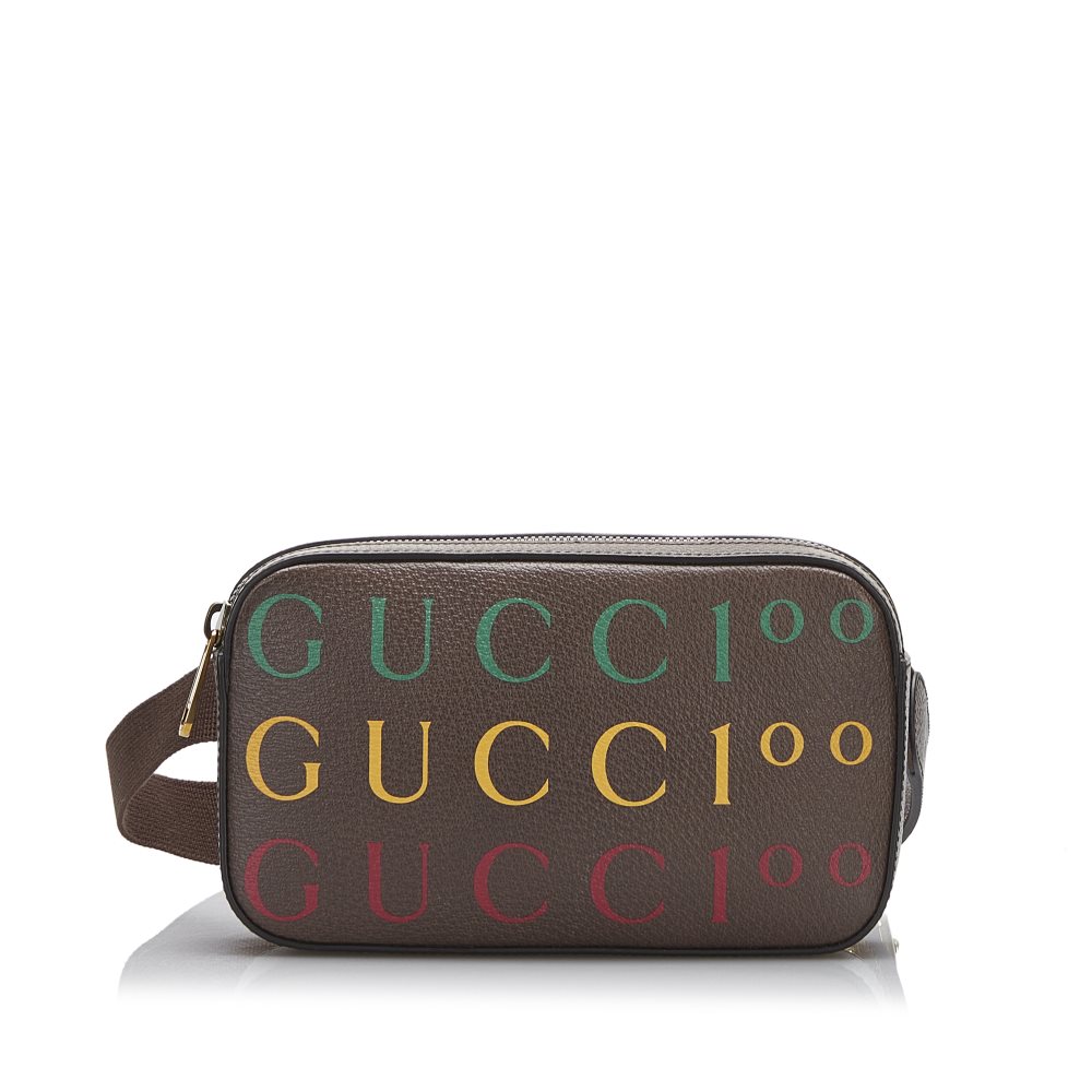 Pre-owned Gucci 100th Anniversary Belt Bag Brown Product Image