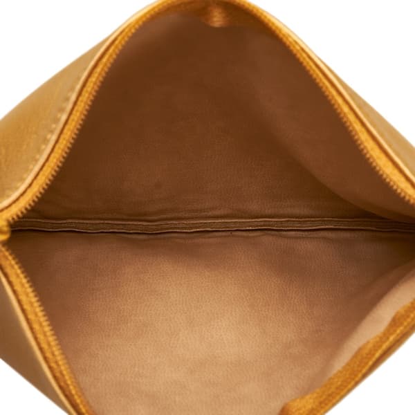 Pre-owned Chanel Brocade Bucket Bag Gold
