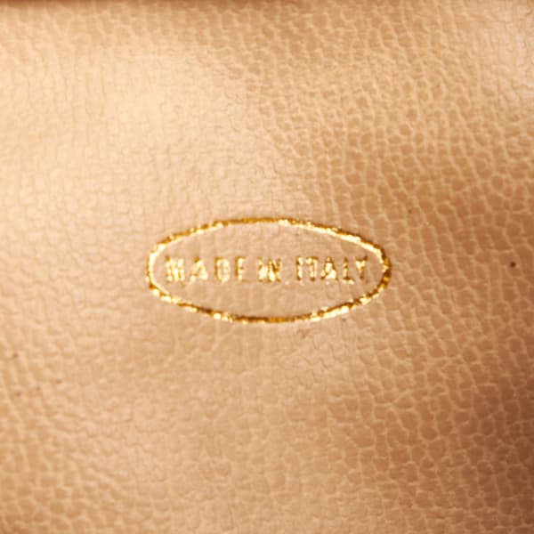 Pre-owned Chanel Brocade Bucket Bag Gold