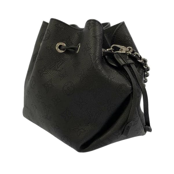 Pre-owned Louis Vuitton Monogram Mahina Bella Black