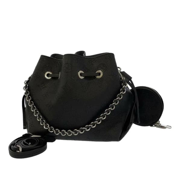 Pre-owned Louis Vuitton Monogram Mahina Bella Black