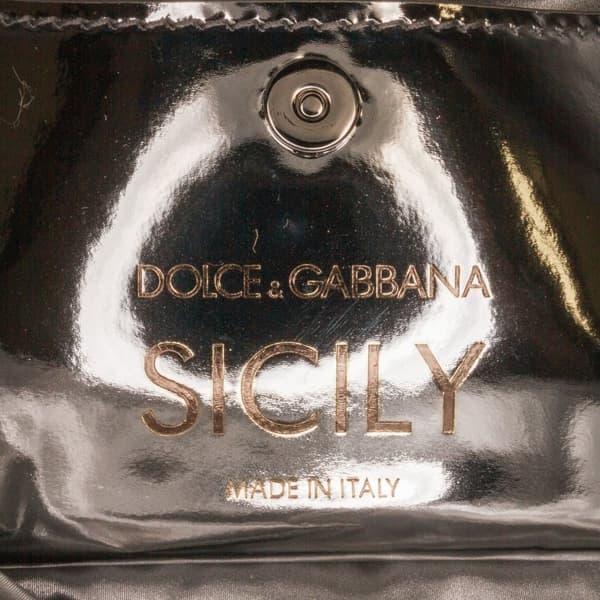 Pre-owned Dolce & Gabbana Miss Sicily Belt Bag Silver