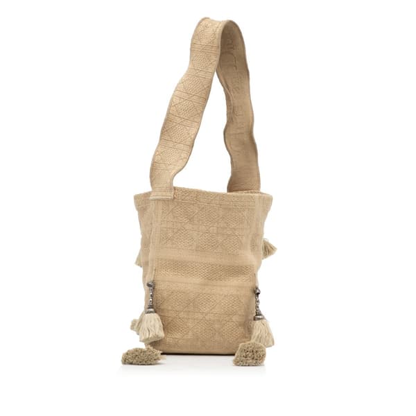 Preowned Dior Cannage DBubble Bucket Bag Brown CDON