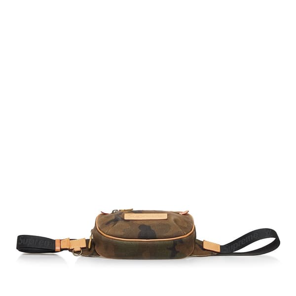Pre-owned Louis Vuitton Supreme Camouflage Bum Bag PM Brown