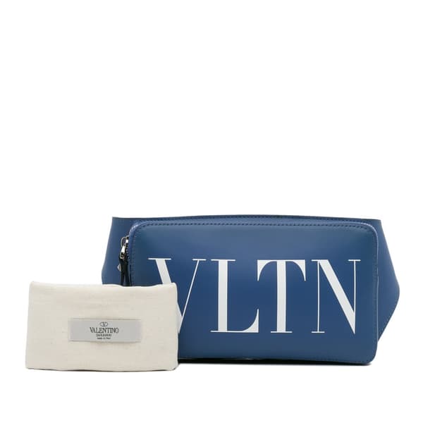 Pre-owned Valentino VLTN Belt Bag Blue