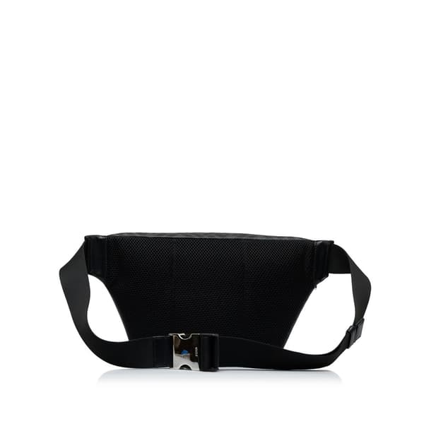 Pre-owned Fendi Zucca FF 1974 Diagonal Belt Bag Black