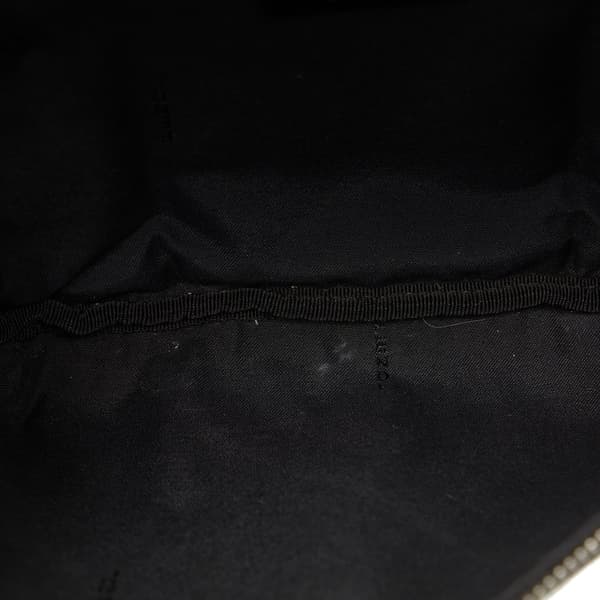 Pre-owned Fendi Zucca FF 1974 Diagonal Belt Bag Black