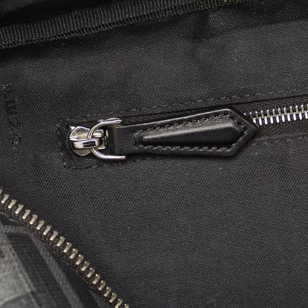 Pre-owned Fendi Zucca FF 1974 Diagonal Belt Bag Black