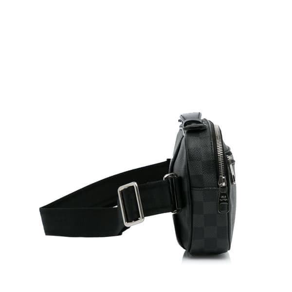 Pre-owned Louis Vuitton Damier Graphite Ambler Black