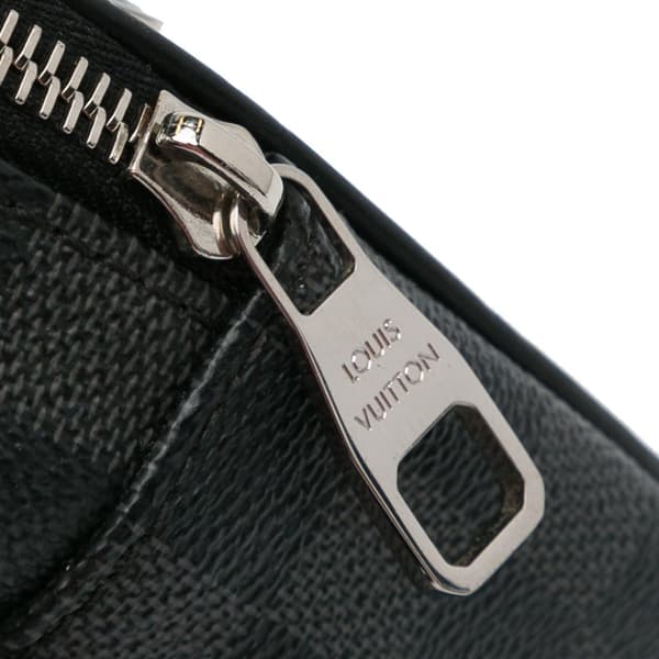 Pre-owned Louis Vuitton Damier Graphite Ambler Black