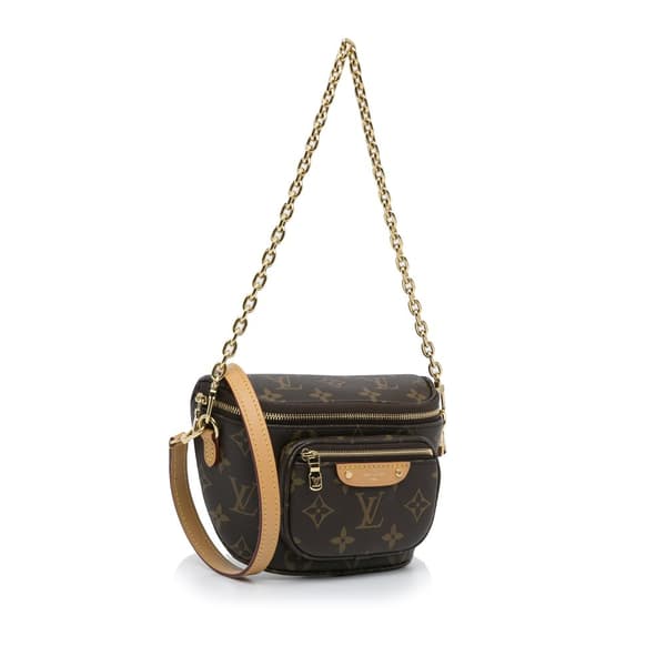 Pre-owned Louis Vuitton Monogram Mini Bumbag Brown