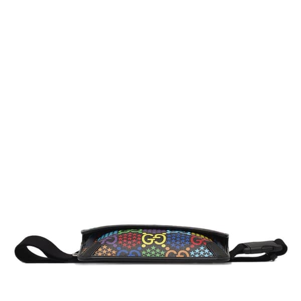 Pre-owned Gucci GG Supreme Psychedelic Belt Bag Black