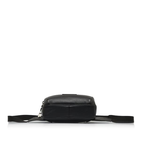 Pre-owned Louis Vuitton Taiga Outdoor Bumbag  Black