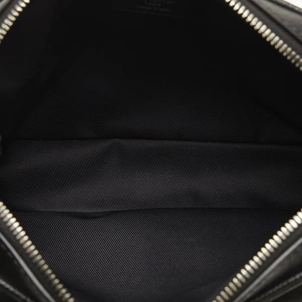 Pre-owned Louis Vuitton Taiga Outdoor Bumbag  Black