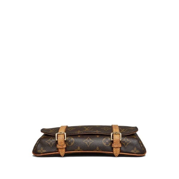 Pre-owned Louis Vuitton Monogram Pochette Marelle PM Brown