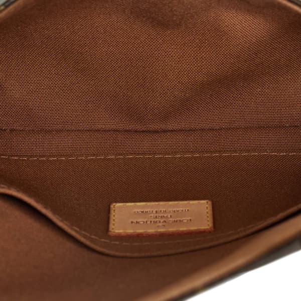 Pre-owned Louis Vuitton Monogram Pochette Marelle PM Brown