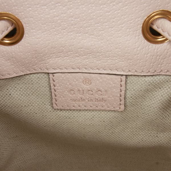 Pre-owned Gucci Mini Jumbo GG Canvas Ophidia Bucket Bag Brown