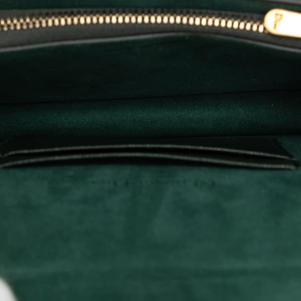 Pre-owned Dior Leather Saddle Belt Bag Green