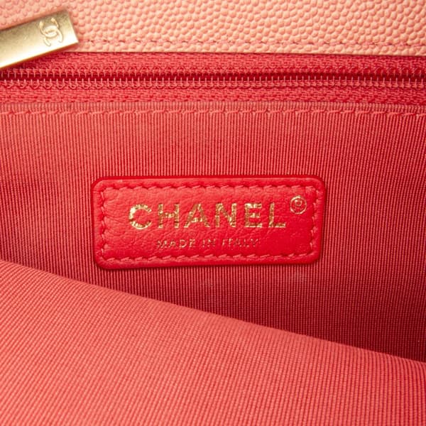 Pre-owned Chanel Caviar Sunset On The Sea Flap Belt Bag Pink