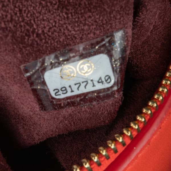 Pre-owned Chanel CC Quilted Calfskin Flap Belt Bag and Coin Purse Red