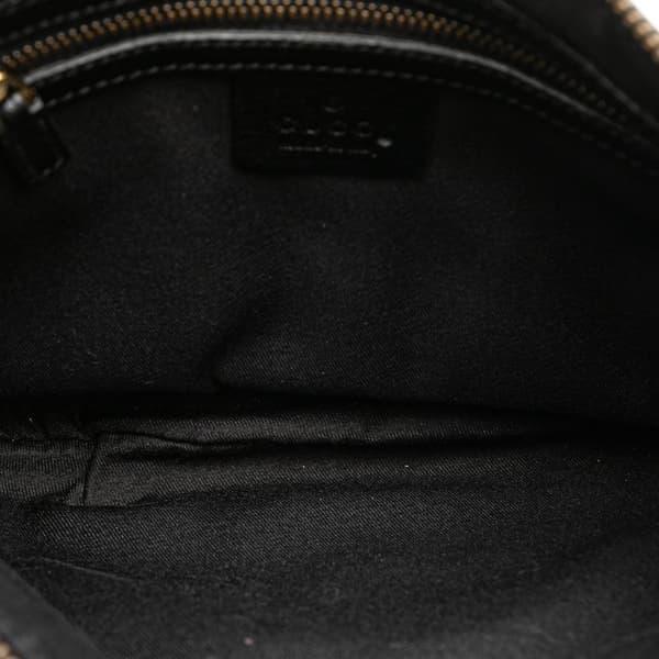 Pre-owned Gucci Small Leather Blondie Hobo Bag Black