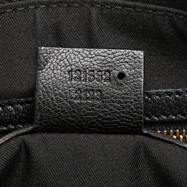 Pre-owned Gucci Small Leather Blondie Hobo Bag Black