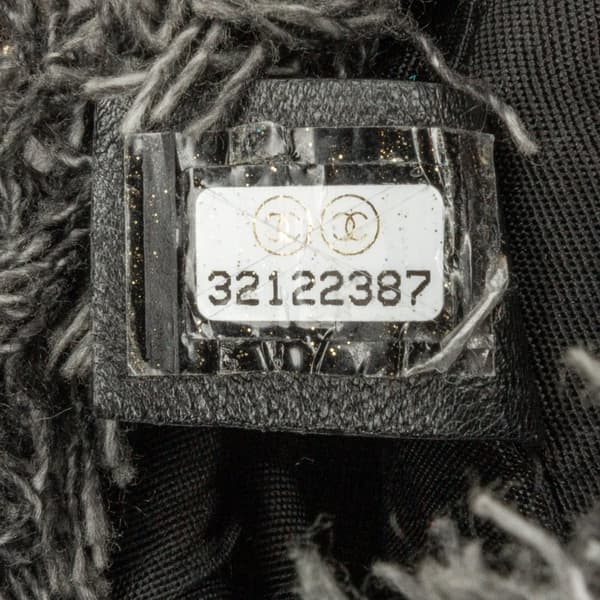 Pre-owned Chanel Mini Denim Mood Bucket with Chain Gray
