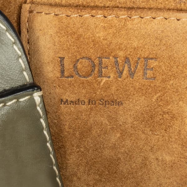 Pre-owned LOEWE Mini Leather Gate Belt Bag Gray