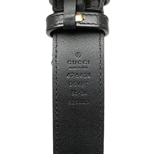 Pre-owned Gucci GG Marmont Leather Matelasse Belt Bag Black