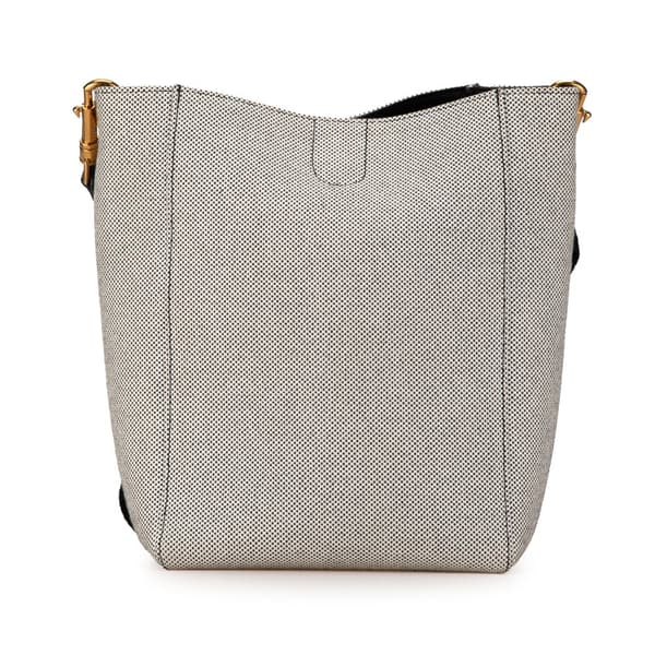 Pre-owned Celine Small Canvas Seau Sangle Bag White