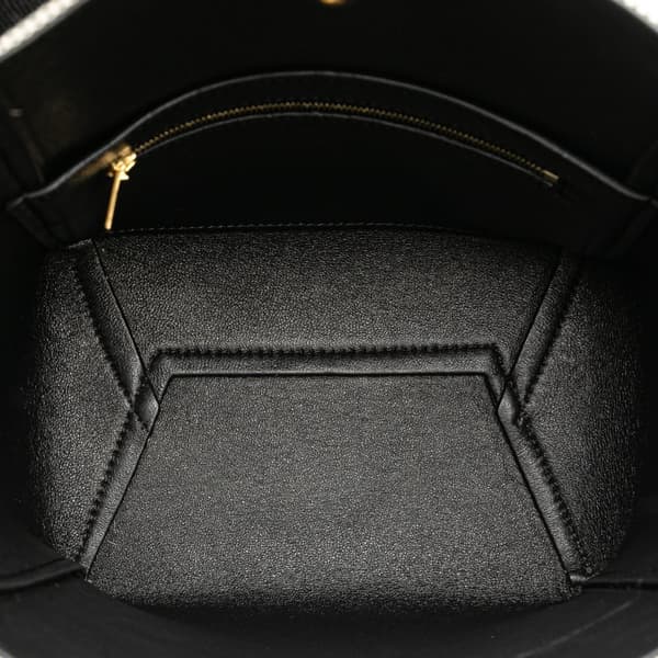 Pre-owned Celine Small Canvas Seau Sangle Bag White