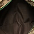 Miniatyrbillede 5 af 9: Pre-owned Gucci GG Canvas Web Double Pocket Belt Bag Brown