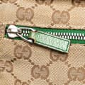 Miniatyrbillede 8 af 9: Pre-owned Gucci GG Canvas Web Double Pocket Belt Bag Brown
