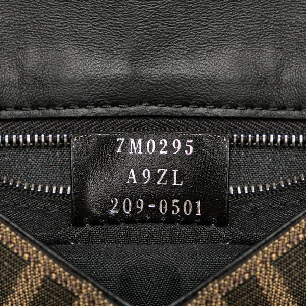 Pre-owned Fendi Zucca Canvas Convertible Belt Bag Brown