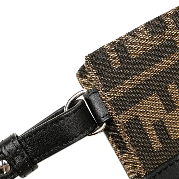 Pre-owned Fendi Zucca Canvas Convertible Belt Bag Brown