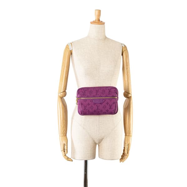 Pre-owned Louis Vuitton Monogram Denim Outdoor Bumbag Purple