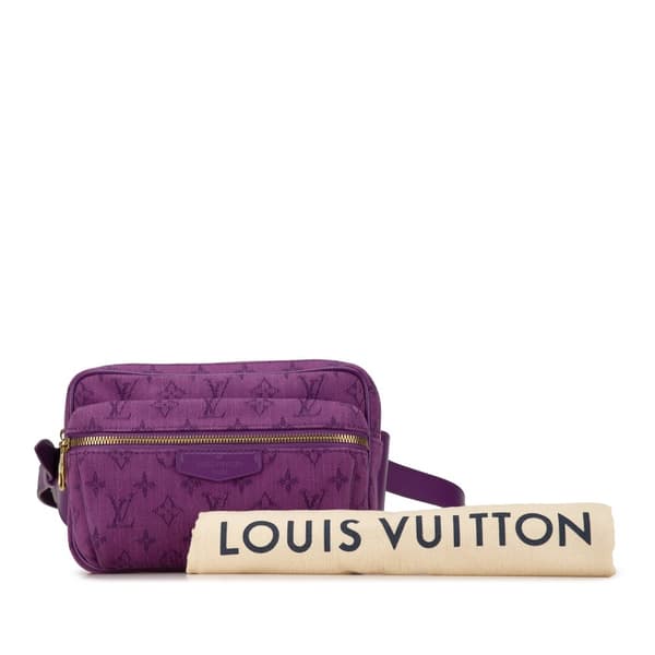Pre-owned Louis Vuitton Monogram Denim Outdoor Bumbag Purple