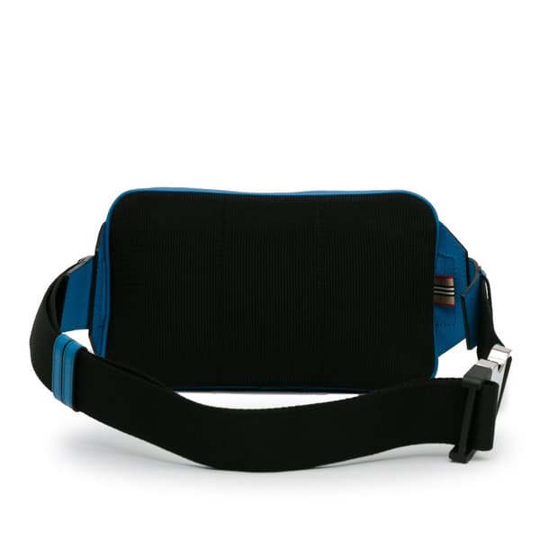 Pre-owned Burberry Paddy Logo Belt Bag Blue